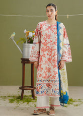 Coco Prints By Zara Shahjahan Printed Lawn 3 Piece Unstitched Suit CZS26PD1 D-4A ELVO