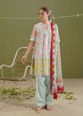Coco Prints By Zara Shahjahan Printed Lawn 3 Piece Unstitched Suit CZS26PD1 D-4B ELVO