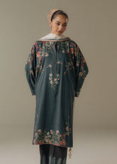 Coco Prints By Zara Shahjahan Printed Linen 3 Piece Unstitched Suit CZS25PD5 D-1B AMBER DAYS