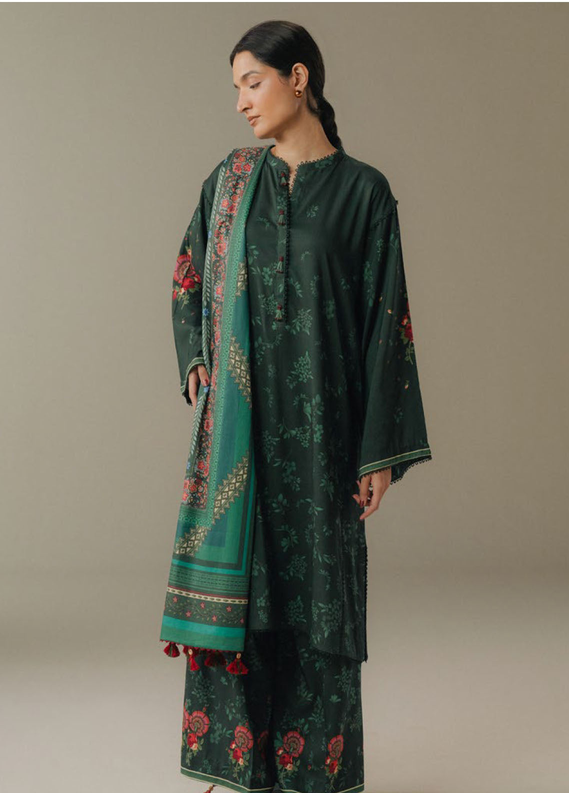 Coco Prints By Zara Shahjahan Printed Linen 3 Piece Unstitched Suit CZS25PD5 D-2A WILD FERN Coco Prints By Zara Shahjahan Printed Linen 3 Piece Unstitched Suit CZS25PD5 D-2A WILD FERN