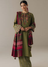 Coco Prints By Zara Shahjahan Printed Linen 3 Piece Unstitched Suit CZS25PD5 D-9A TERRACOTTA SKY