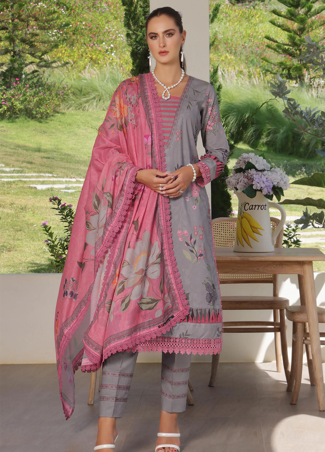 Colors By Alzohaib Digital Printed Cambric 3 Piece Unstitched Suit AZ25CCV1 CDC-07 Colors By Alzohaib Digital Printed Cambric 3 Piece Unstitched Suit AZ25CCV1 CDC-07