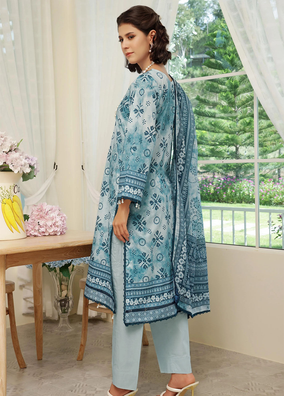 Colors By Alzohaib Digital Printed Cambric 3 Piece Unstitched Suit AZ25CCV1 CDC-09 Colors By Alzohaib Digital Printed Cambric 3 Piece Unstitched Suit AZ25CCV1 CDC-09