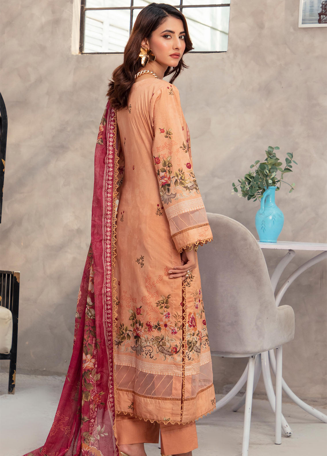 Colors By Alzohaib Digital Printed Cambric 3 Piece Unstitched Suit AZ25CCV2 CDC-6302 Colors By Alzohaib Digital Printed Cambric 3 Piece Unstitched Suit AZ25CCV2 CDC-6302