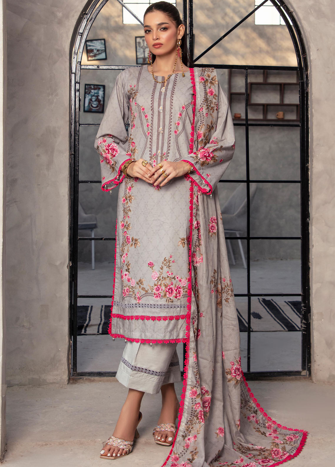Colors By Alzohaib Digital Printed Cambric 3 Piece Unstitched Suit AZ25CCV2 CDC-6807 Colors By Alzohaib Digital Printed Cambric 3 Piece Unstitched Suit AZ25CCV2 CDC-6807