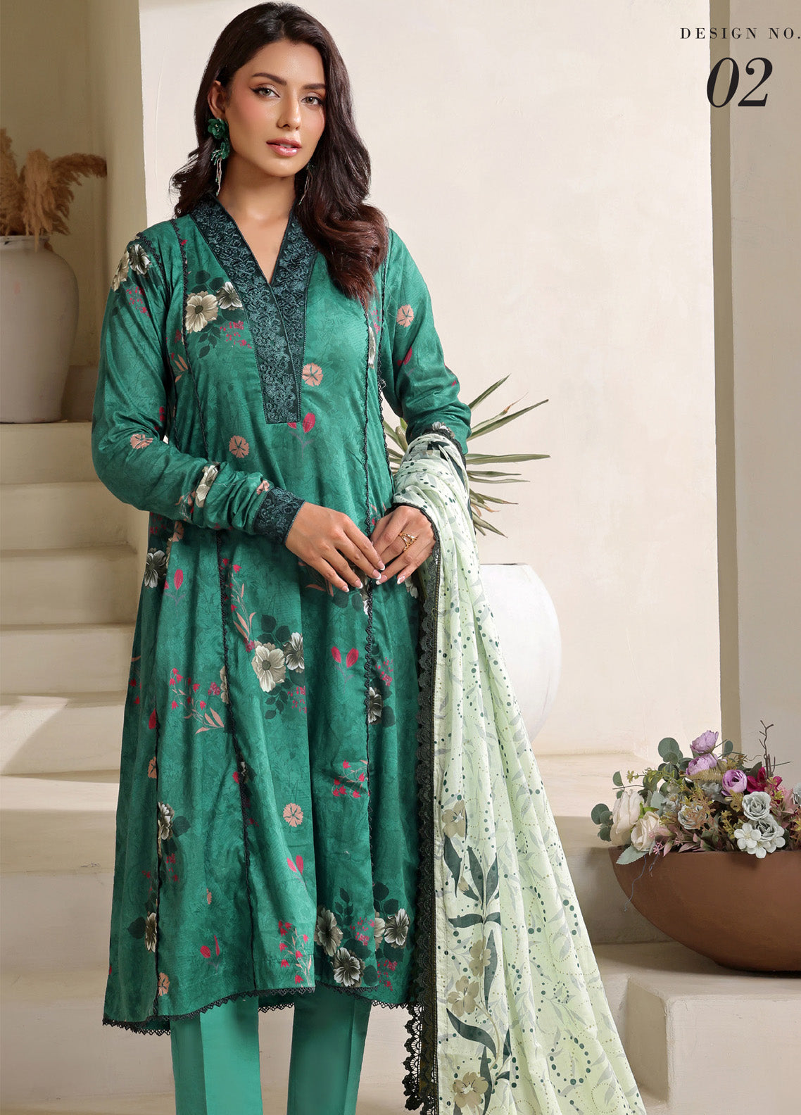 Colors By Alzohaib Digital Printed Lawn 3 Piece Unstitched Suit AZ25C CPD-02 Colors By Alzohaib Digital Printed Lawn 3 Piece Unstitched Suit AZ25C CPD-02