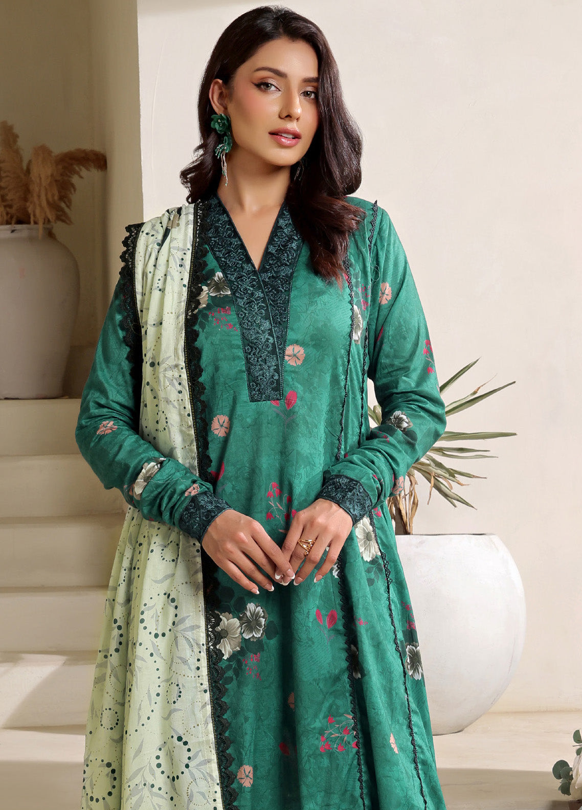 Colors By Alzohaib Digital Printed Lawn 3 Piece Unstitched Suit AZ25C CPD-02 Colors By Alzohaib Digital Printed Lawn 3 Piece Unstitched Suit AZ25C CPD-02