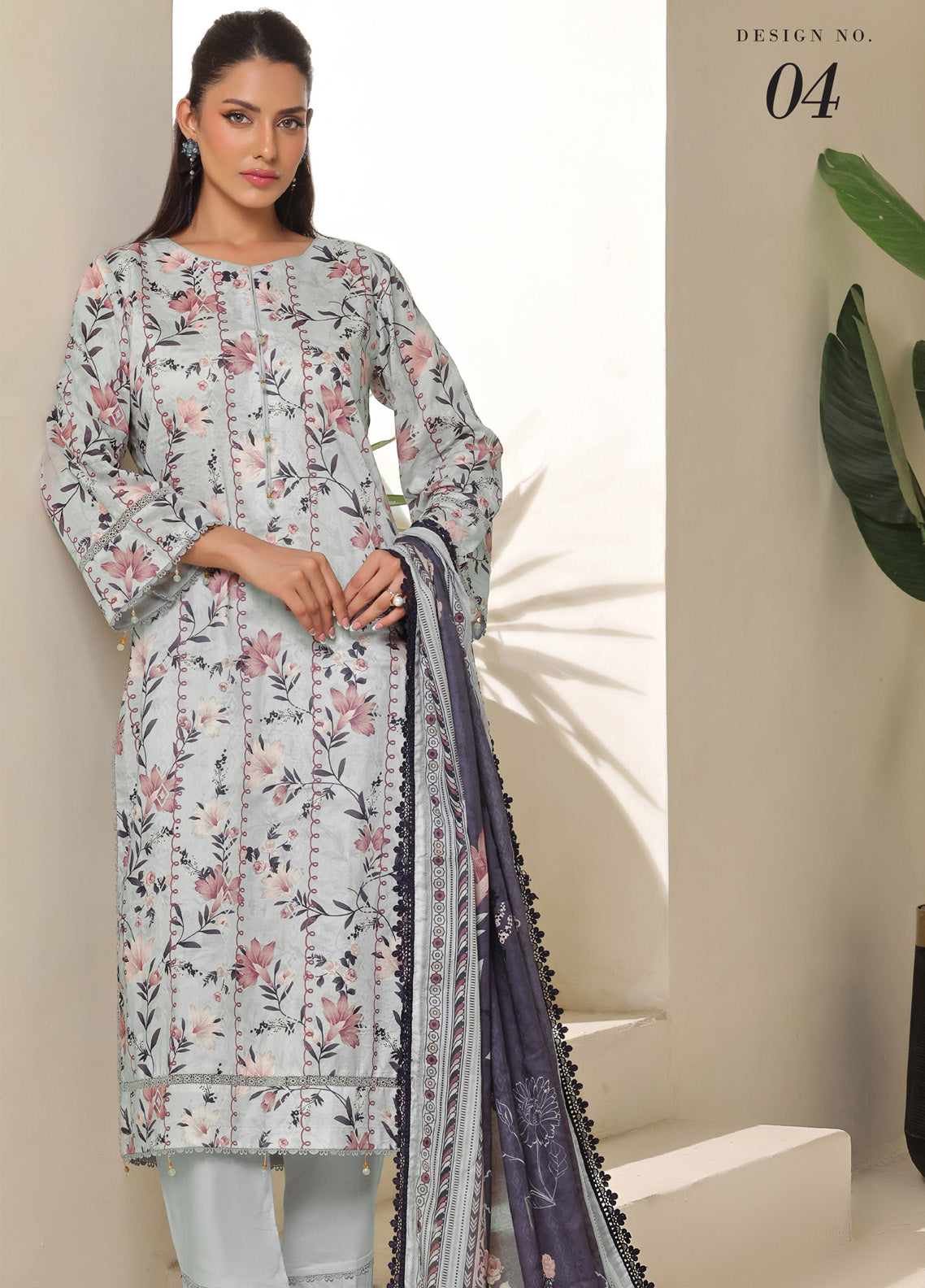 Colors By Alzohaib Digital Printed Lawn 3 Piece Unstitched Suit AZ25C CPD-04 Colors By Alzohaib Digital Printed Lawn 3 Piece Unstitched Suit AZ25C CPD-04