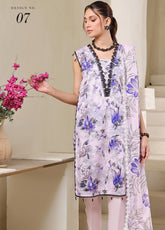 Colors By Alzohaib Digital Printed Lawn 3 Piece Unstitched Suit AZ25C CPD-07