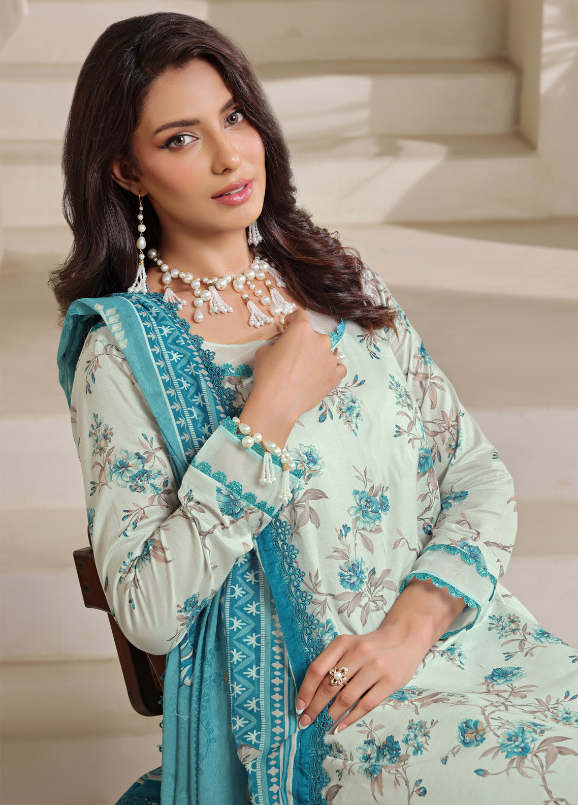 Colors By Alzohaib Digital Printed Lawn 3 Piece Unstitched Suit AZ25C CPD-08 Colors By Alzohaib Digital Printed Lawn 3 Piece Unstitched Suit AZ25C CPD-08