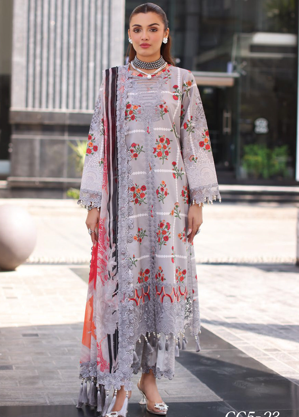 Combination By Charizma Embroidered Lawn 3 Piece Unstitched Suit 25CLV3 D-CC5-23 Combination By Charizma Embroidered Lawn 3 Piece Unstitched Suit 25CLV3 D-CC5-23