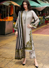 Combination By Charizma Embroidered Linen 3 Piece Unstitched Suit CH25CLV1 D-CCW6-03