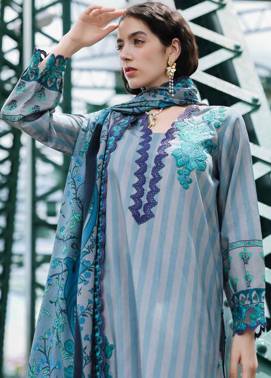 Combination By Charizma Embroidered Linen 3 Piece Unstitched Suit CH25CLV1 D-CCW6-06 Combination By Charizma Embroidered Linen 3 Piece Unstitched Suit CH25CLV1 D-CCW6-06