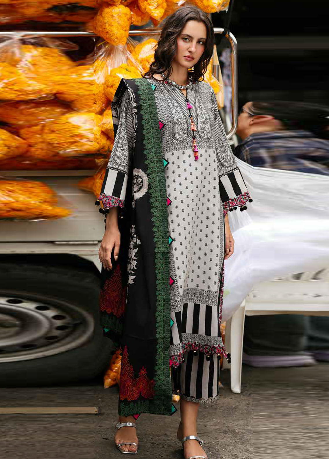 Combination By Charizma Embroidered Linen 3 Piece Unstitched Suit CH25CLV1 D-CCW6-08 Combination By Charizma Embroidered Linen 3 Piece Unstitched Suit CH25CLV1 D-CCW6-08