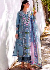 Crimson Bloom By Saira Shakira Embroidered Lawn 3 Piece Unstitched Suit CSS25BUL D-1B ZERENE