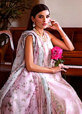 Crimson Bloom By Saira Shakira Embroidered Lawn 3 Piece Unstitched Suit CSS25BUL D-3A CHLOE