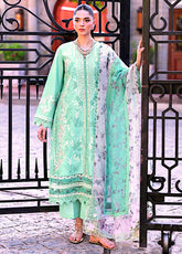 Crimson Bloom By Saira Shakira Embroidered Lawn 3 Piece Unstitched Suit CSS25BUL D-3B CHLOE