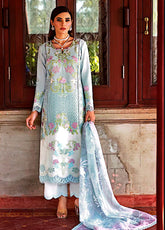 Crimson Bloom By Saira Shakira Embroidered Lawn 3 Piece Unstitched Suit CSS25BUL D-4B LOTUS REVERIE