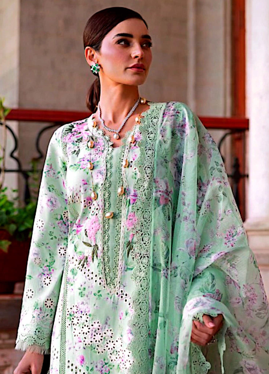 Crimson Bloom By Saira Shakira Embroidered Lawn 3 Piece Unstitched Suit CSS25BUL D-5B CELESTIAL BREEZE Crimson Bloom By Saira Shakira Embroidered Lawn 3 Piece Unstitched Suit CSS25BUL D-5B CELESTIAL BREEZE