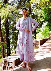 Crimson Bloom By Saira Shakira Embroidered Lawn 3 Piece Unstitched Suit CSS25BUL D-7A FAYE