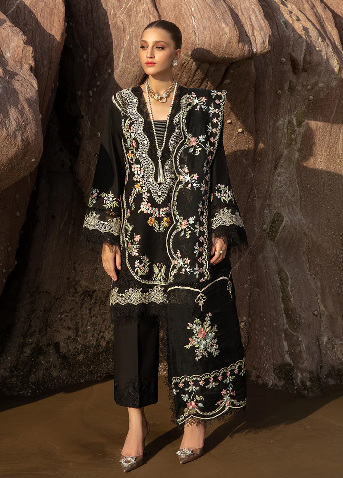 Crimson By Saira Shakira Embroidered Lawn 3 Piece Unstitched Suit CSS24EL D-1A LOLITA - ONYX Crimson By Saira Shakira Embroidered Lawn 3 Piece Unstitched Suit CSS24EL D-1A LOLITA - ONYX