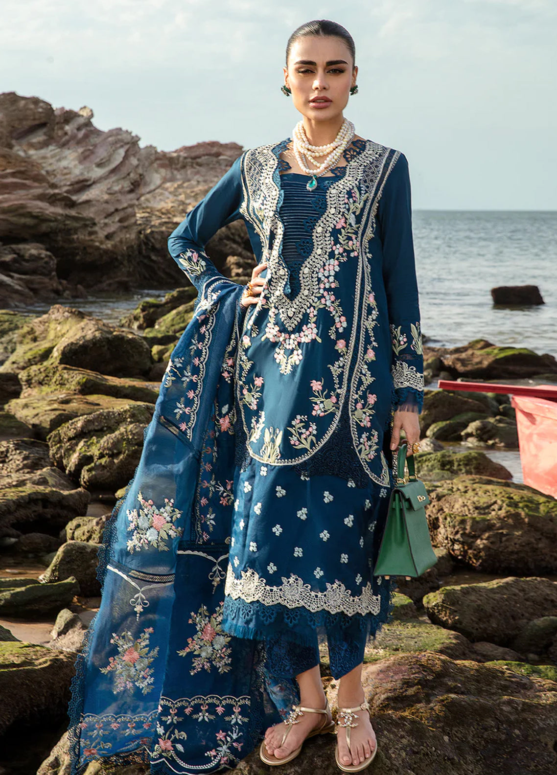 Crimson By Saira Shakira Embroidered Lawn 3 Piece Unstitched Suit CSS24EL D-1B LOLITA - LAPIS Crimson By Saira Shakira Embroidered Lawn 3 Piece Unstitched Suit CSS24EL D-1B LOLITA - LAPIS