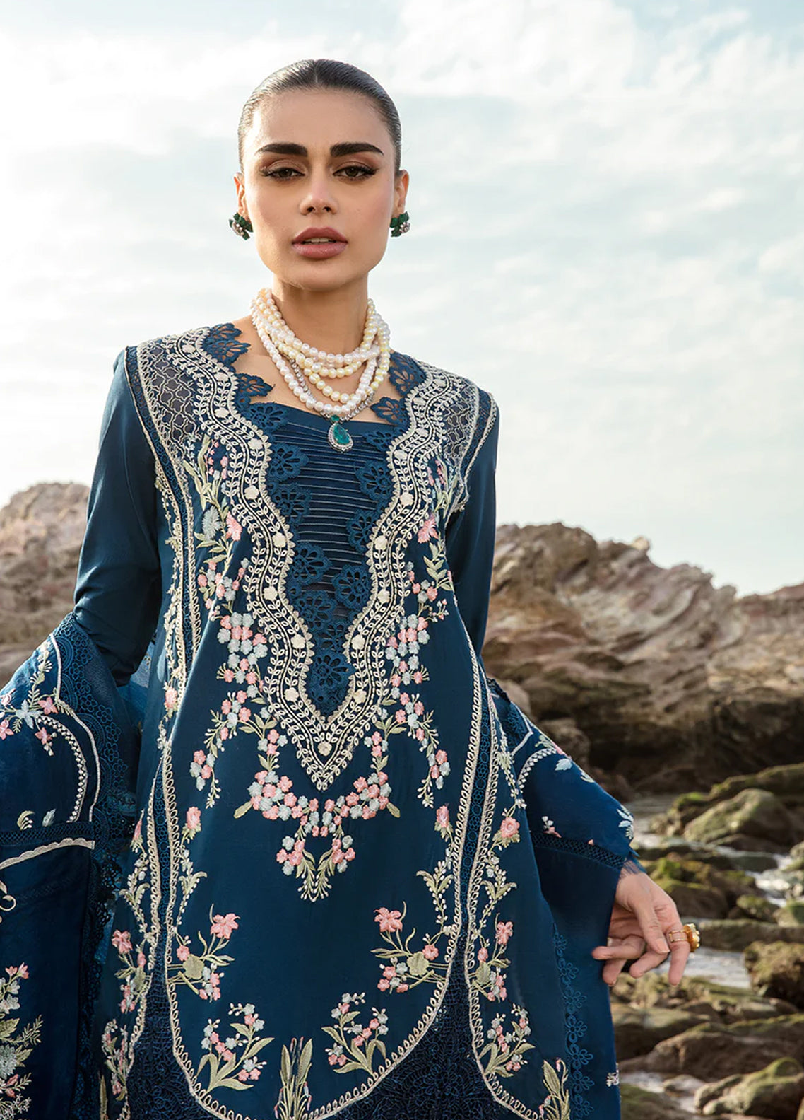 Crimson By Saira Shakira Embroidered Lawn 3 Piece Unstitched Suit CSS24EL D-1B LOLITA - LAPIS Crimson By Saira Shakira Embroidered Lawn 3 Piece Unstitched Suit CSS24EL D-1B LOLITA - LAPIS
