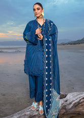 Crimson By Saira Shakira Embroidered Lawn 3 Piece Unstitched Suit CSS24EL D-2B ULYSSES - MIDNIGHT
