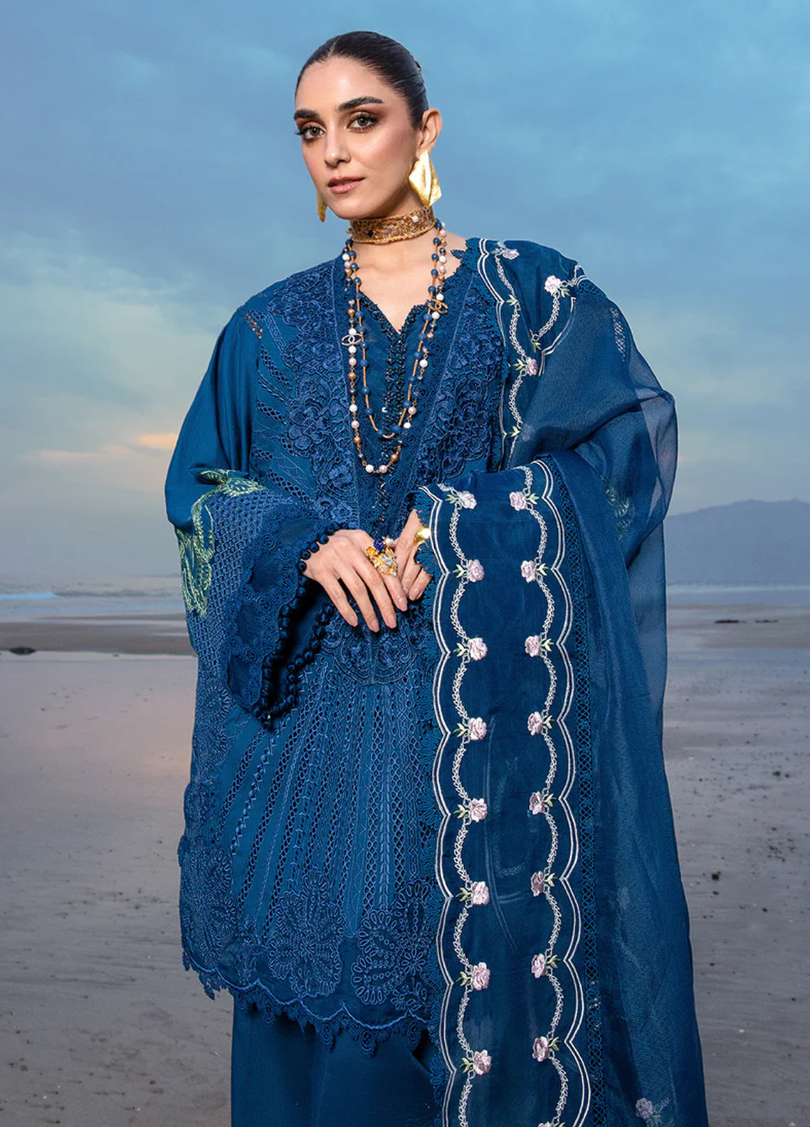 Crimson By Saira Shakira Embroidered Lawn 3 Piece Unstitched Suit CSS24EL D-2B ULYSSES - MIDNIGHT Crimson By Saira Shakira Embroidered Lawn 3 Piece Unstitched Suit CSS24EL D-2B ULYSSES - MIDNIGHT