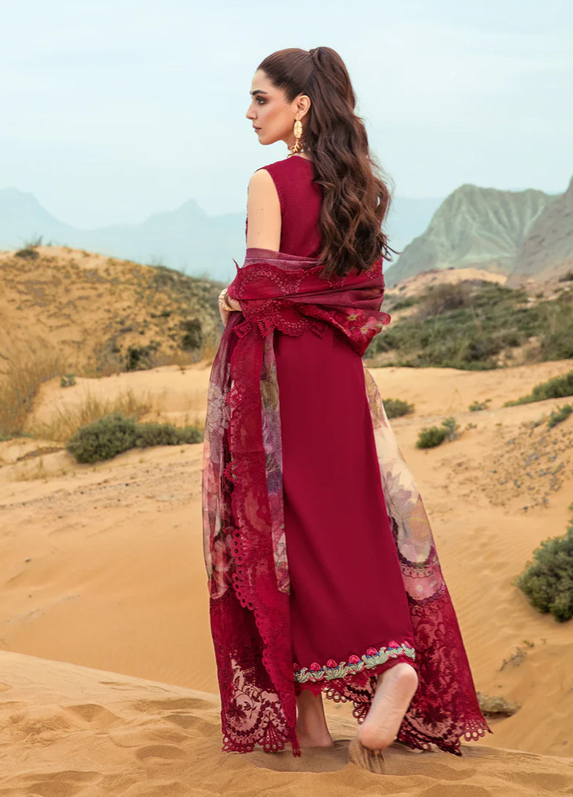 Crimson By Saira Shakira Embroidered Lawn 3 Piece Unstitched Suit CSS24EL D-3A LILLIE DE JONG - CHERRY Crimson By Saira Shakira Embroidered Lawn 3 Piece Unstitched Suit CSS24EL D-3A LILLIE DE JONG - CHERRY