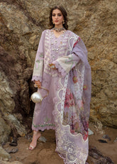Crimson By Saira Shakira Embroidered Lawn 3 Piece Unstitched Suit CSS24EL D-3B LILLIE DE JONG - AMETHYST