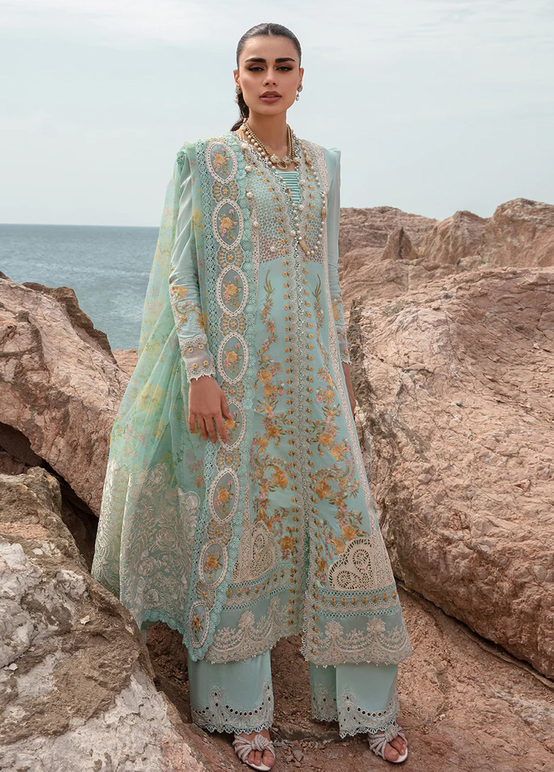 Crimson By Saira Shakira Embroidered Lawn 3 Piece Unstitched Suit CSS24EL D-4A DOVE'S SONG - OPAL Crimson By Saira Shakira Embroidered Lawn 3 Piece Unstitched Suit CSS24EL D-4A DOVE'S SONG - OPAL