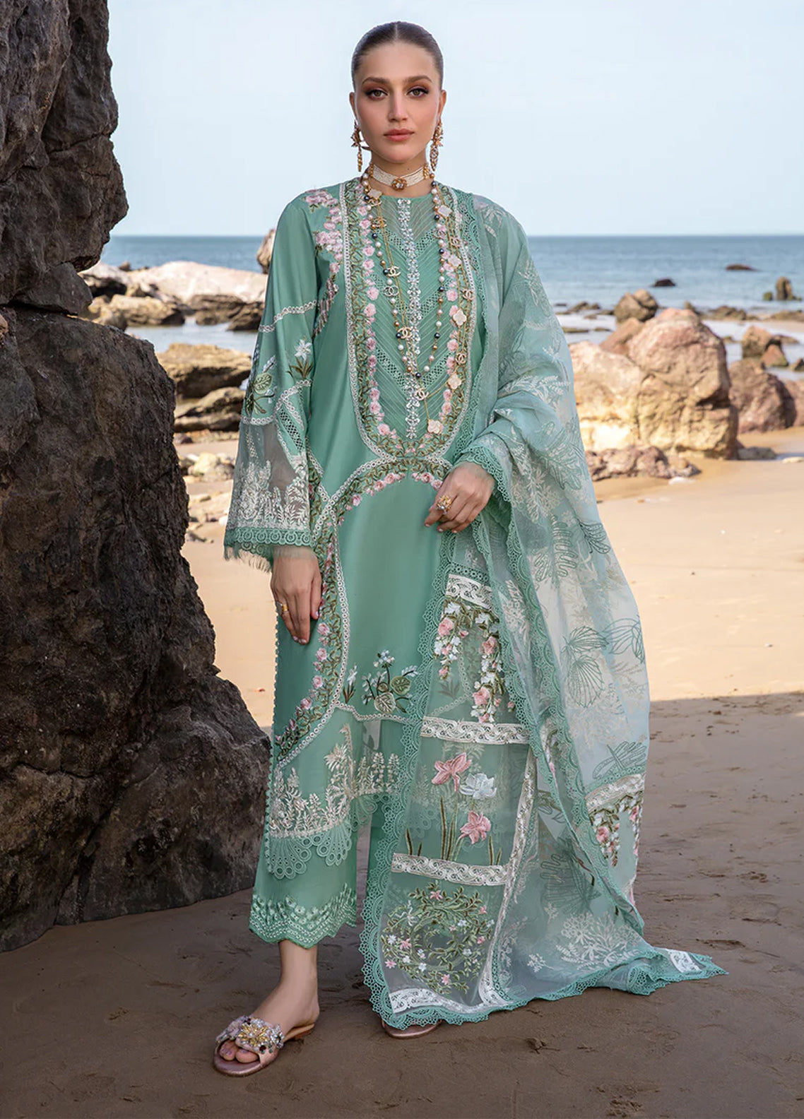 Crimson By Saira Shakira Embroidered Lawn 3 Piece Unstitched Suit CSS24EL D-6A WINDS OF EDEN - JADE Crimson By Saira Shakira Embroidered Lawn 3 Piece Unstitched Suit CSS24EL D-6A WINDS OF EDEN - JADE