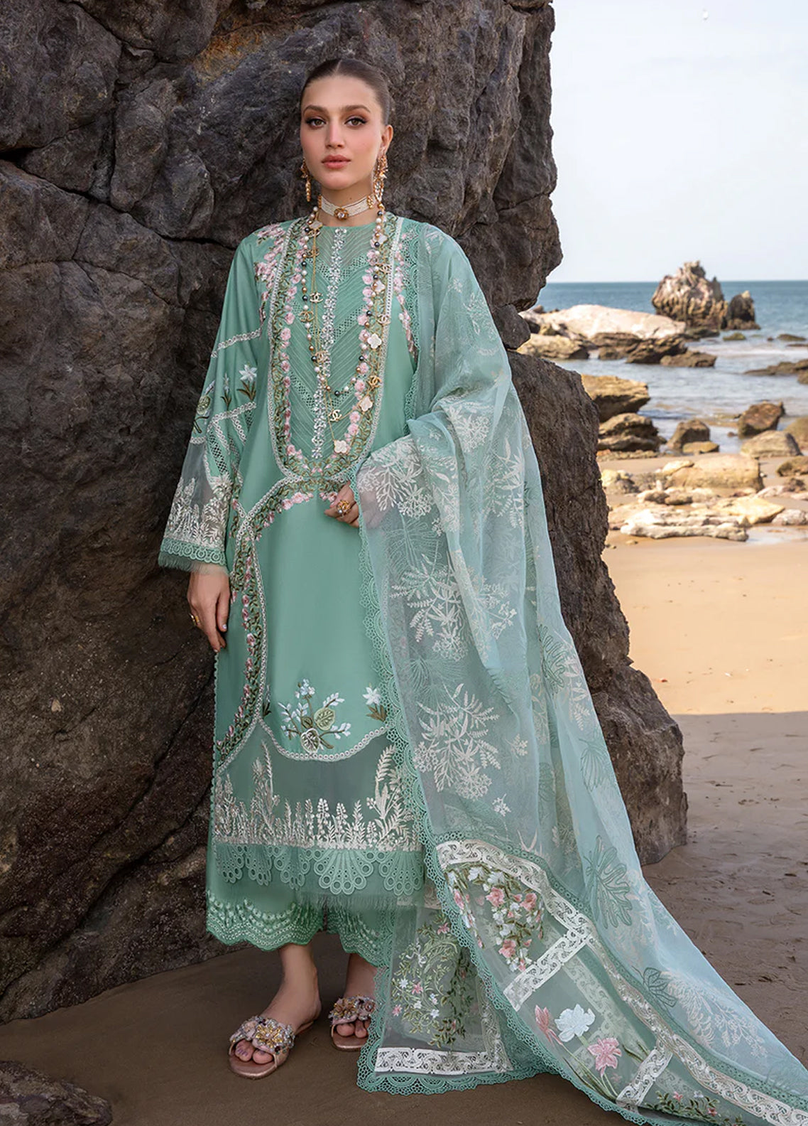 Crimson By Saira Shakira Embroidered Lawn 3 Piece Unstitched Suit CSS24EL D-6A WINDS OF EDEN - JADE Crimson By Saira Shakira Embroidered Lawn 3 Piece Unstitched Suit CSS24EL D-6A WINDS OF EDEN - JADE