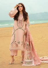 Crimson By Saira Shakira Embroidered Lawn 3 Piece Unstitched Suit CSS24EL D-6B WINDS OF EDEN - ROSE
