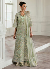 Crimson X Saira Shakira Embroidered Organza 3 Piece Unstitched Suit CSS24W D-01 ART DECO GLITZ