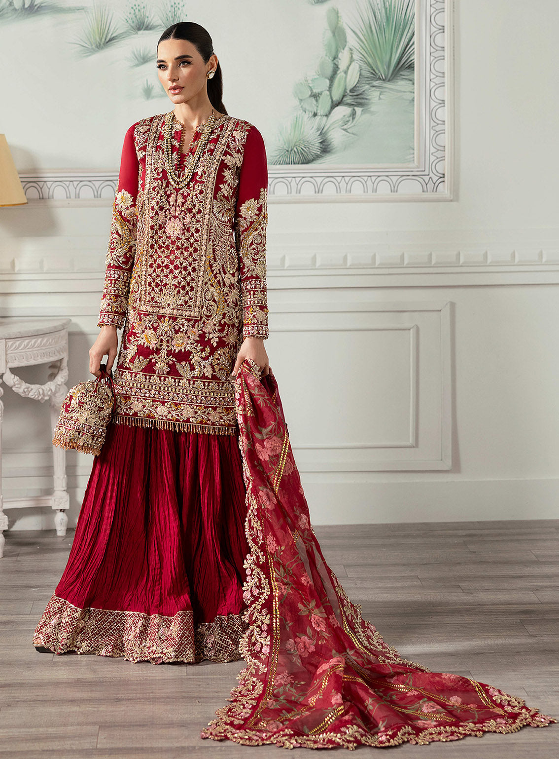 Crimson X Saira Shakira Embroidered Organza 3 Piece Unstitched Suit CSS24W D-07 ARTISAN STORY Crimson X Saira Shakira Embroidered Organza 3 Piece Unstitched Suit CSS24W D-07 ARTISAN STORY