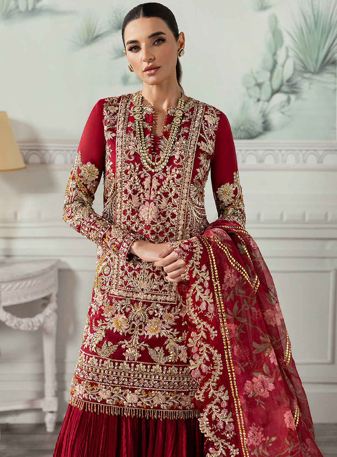 Crimson X Saira Shakira Embroidered Organza 3 Piece Unstitched Suit CSS24W D-07 ARTISAN STORY Crimson X Saira Shakira Embroidered Organza 3 Piece Unstitched Suit CSS24W D-07 ARTISAN STORY