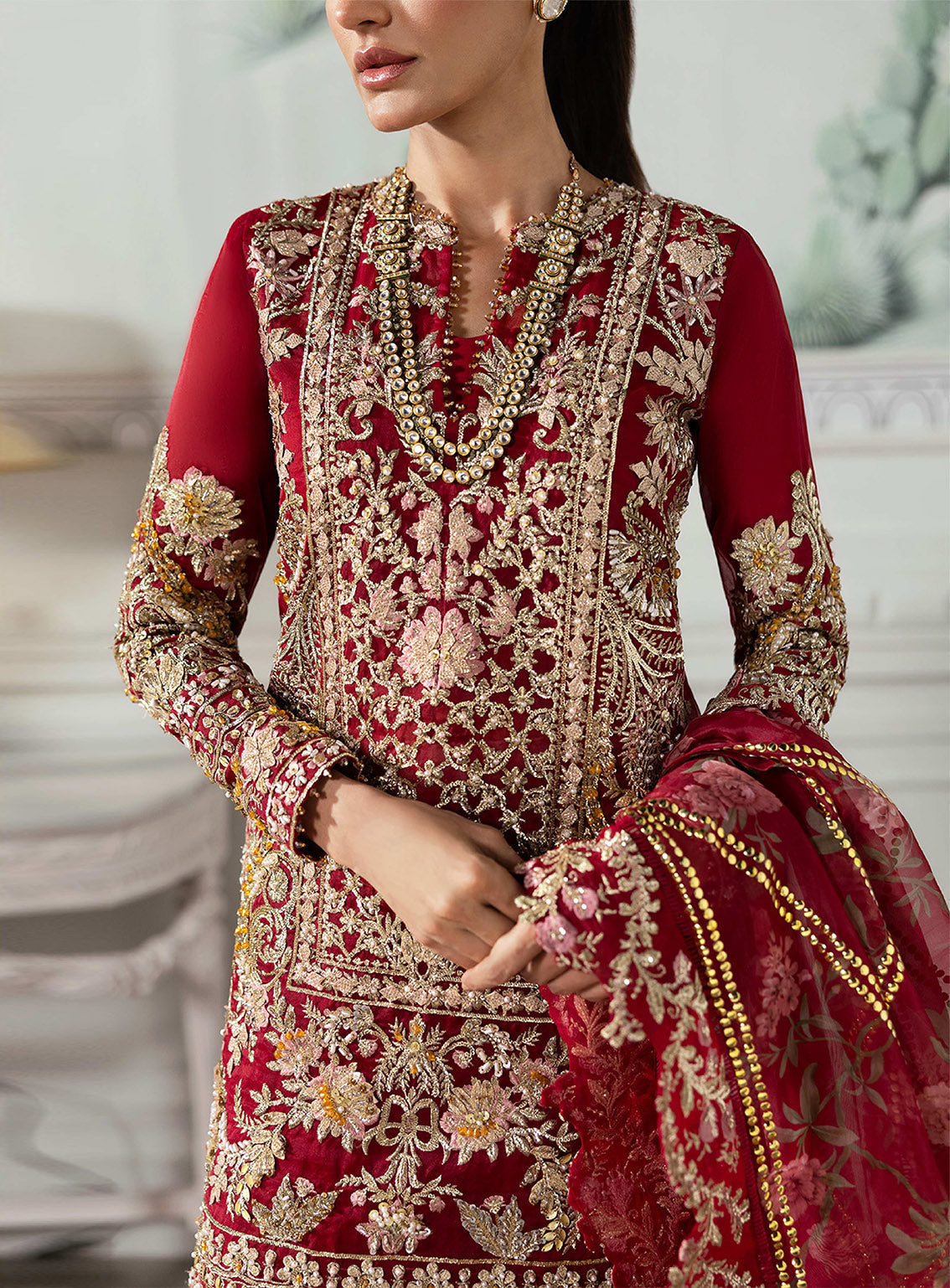 Crimson X Saira Shakira Embroidered Organza 3 Piece Unstitched Suit CSS24W D-07 ARTISAN STORY Crimson X Saira Shakira Embroidered Organza 3 Piece Unstitched Suit CSS24W D-07 ARTISAN STORY
