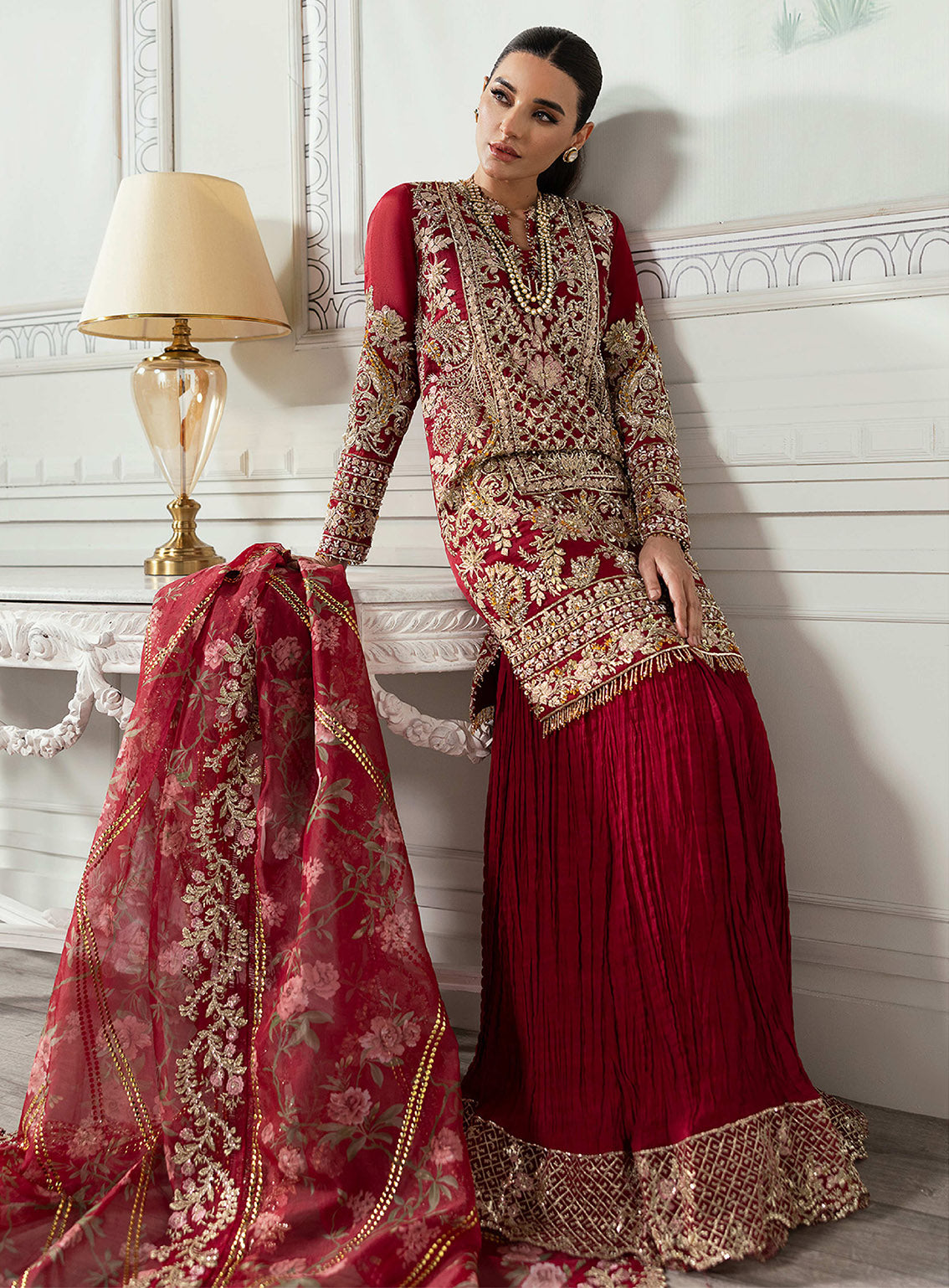 Crimson X Saira Shakira Embroidered Organza 3 Piece Unstitched Suit CSS24W D-07 ARTISAN STORY Crimson X Saira Shakira Embroidered Organza 3 Piece Unstitched Suit CSS24W D-07 ARTISAN STORY