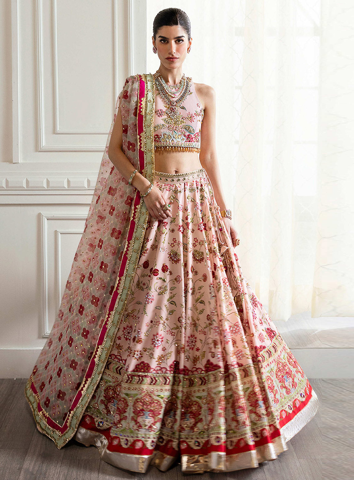 Crimson X Saira Shakira Embroidered Tulle 3 Piece Unstitched Suit CSS24W D-06 CRYSTAL CHINOISERIE Crimson X Saira Shakira Embroidered Tulle 3 Piece Unstitched Suit CSS24W D-06 CRYSTAL CHINOISERIE