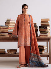 Cross Stitch Embroidered Khaddar 3 Piece Unstitched Suit CS25WKLM D-04 AMBER MIRAGE