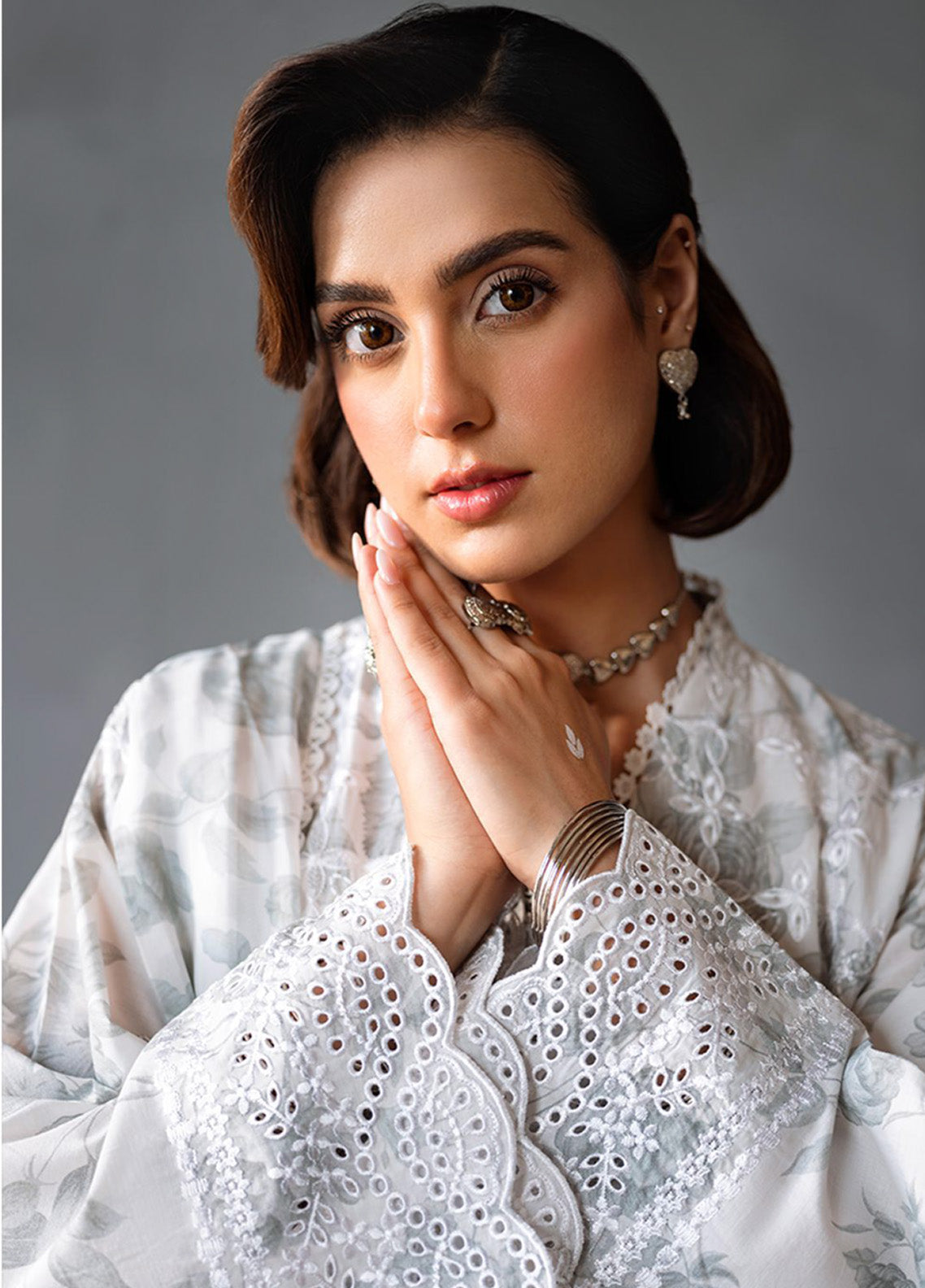Cross Stitch Embroidered Lawn 3 Piece Unstitched Suit CS25EL D-MESH BLOOM Cross Stitch Embroidered Lawn 3 Piece Unstitched Suit CS25EL D-MESH BLOOM