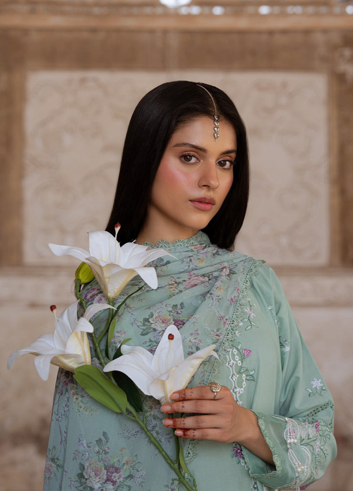 Cross Stitch Embroidered Lawn 3 Piece Unstitched Suit CS25EL D-SAGE GRACE Cross Stitch Embroidered Lawn 3 Piece Unstitched Suit CS25EL D-SAGE GRACE