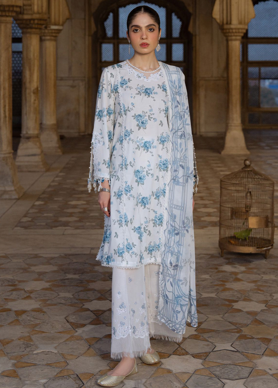 Cross Stitch Embroidered Lawn 3 Piece Unstitched Suit CS25EL D-SUMMER MELODY Cross Stitch Embroidered Lawn 3 Piece Unstitched Suit CS25EL D-SUMMER MELODY