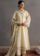 Cross Stitch Embroidered Lawn 3 Piece Unstitched Suit CS25EL D-SUNSHINE GLOW