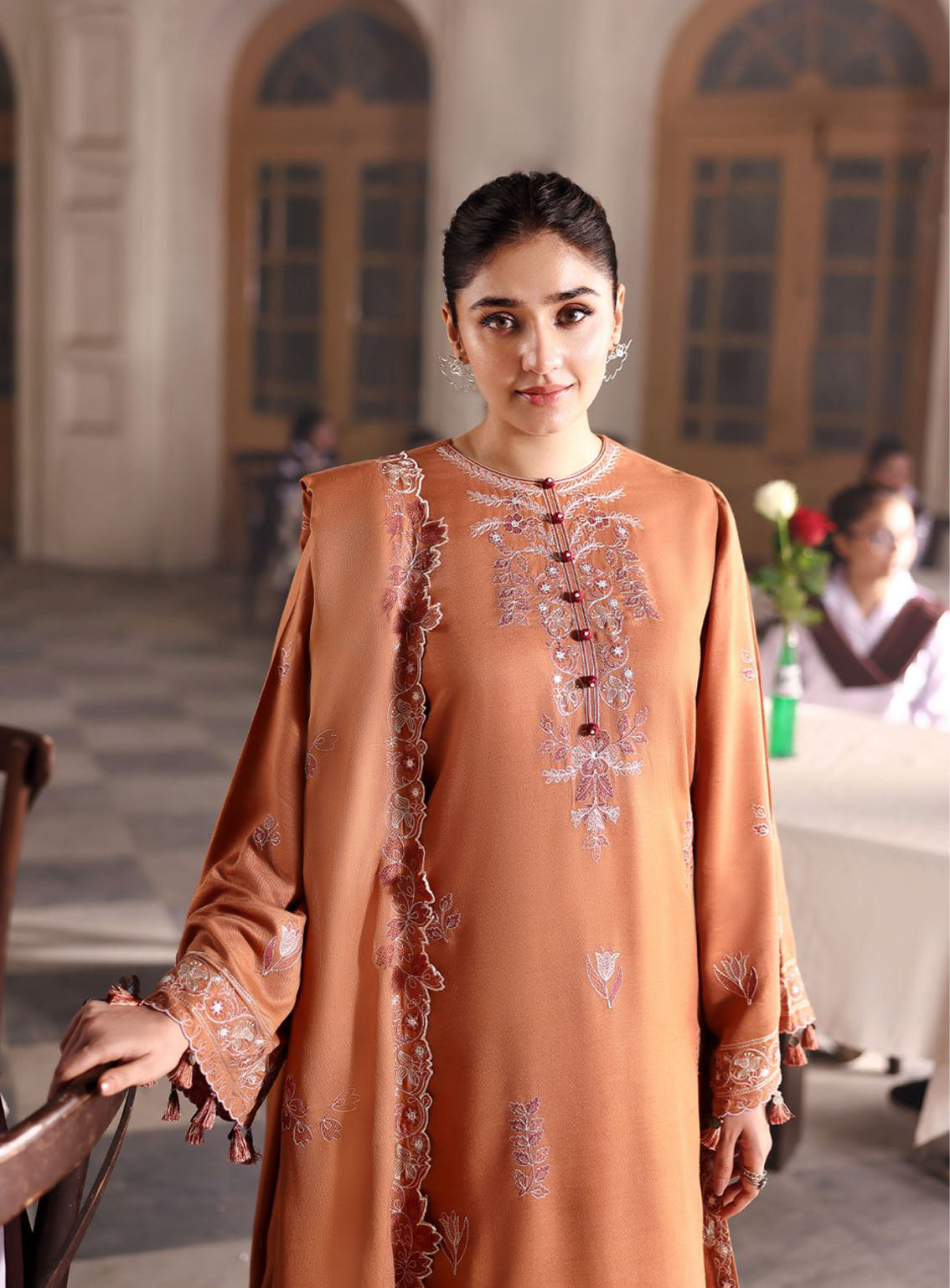 Cross Stitch Embroidered Marina 3 Piece Unstitched Suit CS25WKLM D-17 AUTUMN GLAZE Cross Stitch Embroidered Marina 3 Piece Unstitched Suit CS25WKLM D-17 AUTUMN GLAZE