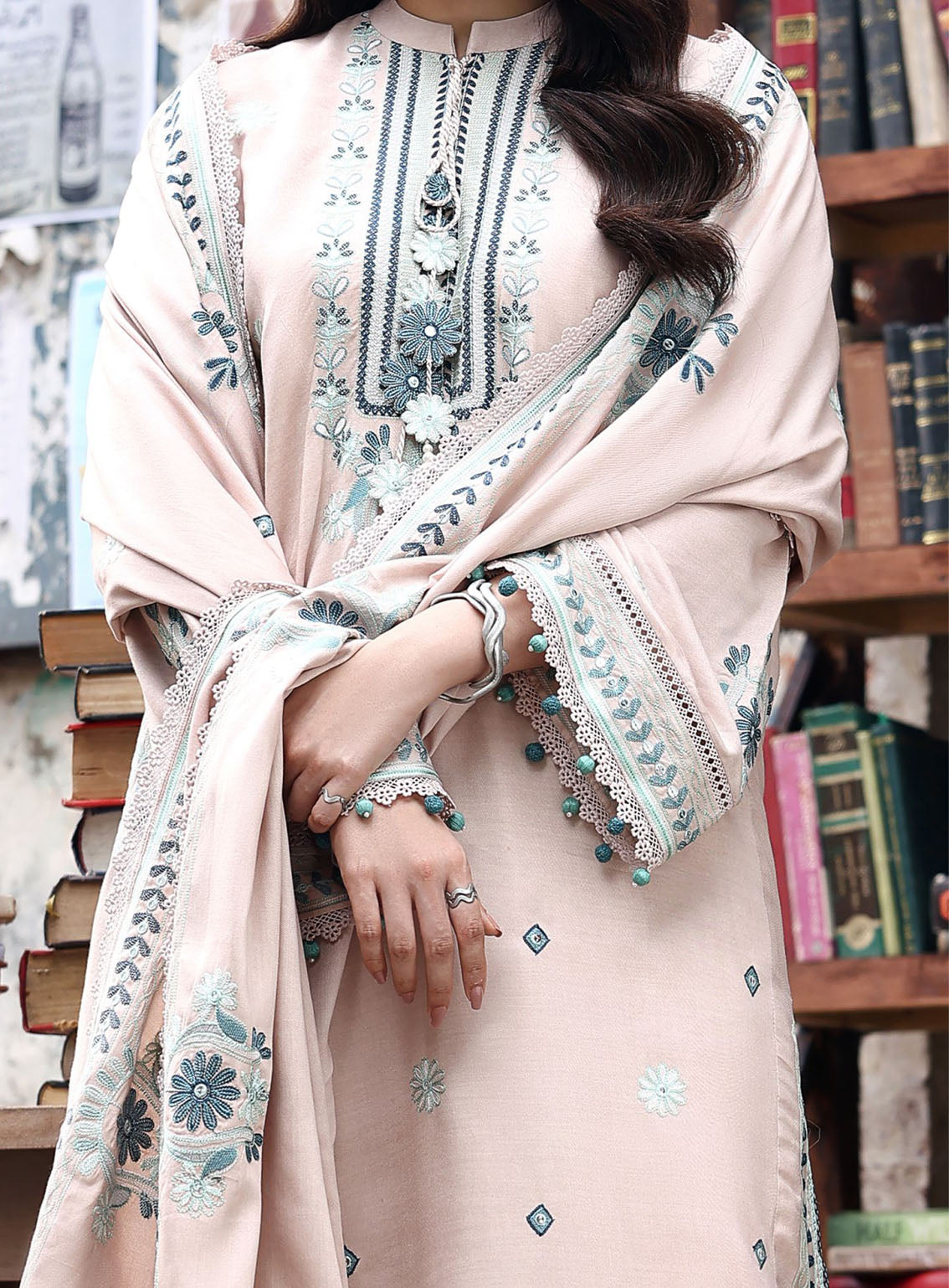 Cross Stitch Embroidered Marina 3 Piece Unstitched Suit CS25WKLM D-21 SUBTLE MAZE Cross Stitch Embroidered Marina 3 Piece Unstitched Suit CS25WKLM D-21 SUBTLE MAZE