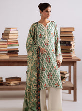 Cross Stitch Embroidered Marina 3 Piece Unstitched Suit CS25WKLM D-25 TRIBAL HAZE