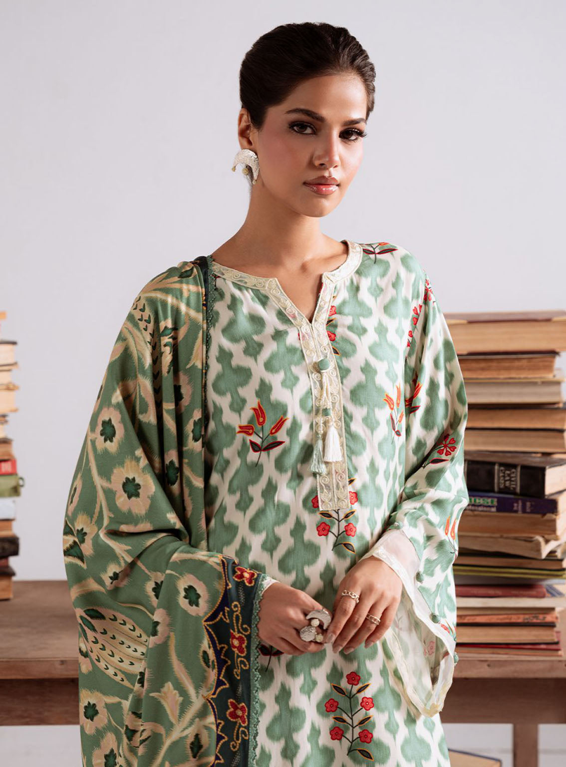 Cross Stitch Embroidered Marina 3 Piece Unstitched Suit CS25WKLM D-25 TRIBAL HAZE Cross Stitch Embroidered Marina 3 Piece Unstitched Suit CS25WKLM D-25 TRIBAL HAZE